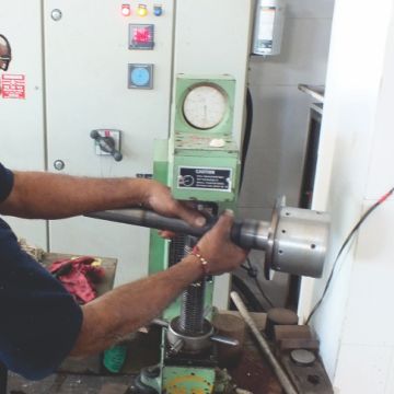 Employee work on Machinery